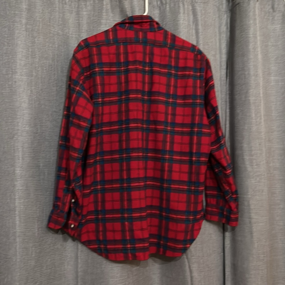 Red Pendleton Flannel 100% Wool - image 4